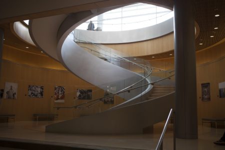 Spiral staircase in the JFSB