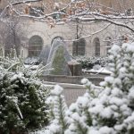 JFSB courtyard in the winter