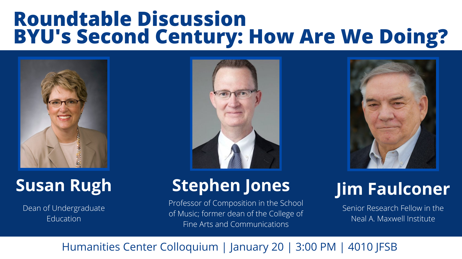 Stephen Rugh Colloquium: Roundtable Discussion with Susan Rugh, Stephen Jones and ...