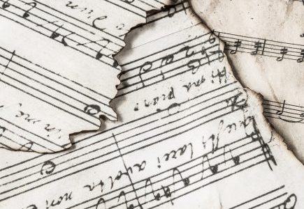 Image of music with notes