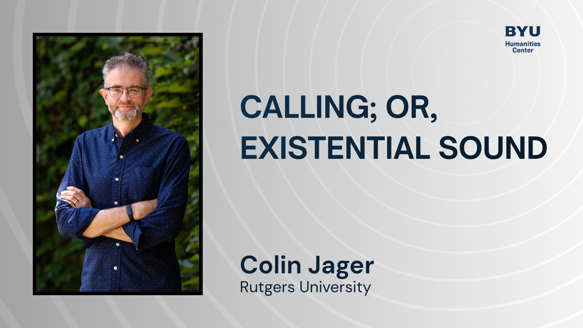 Colloquium: Colin Jager